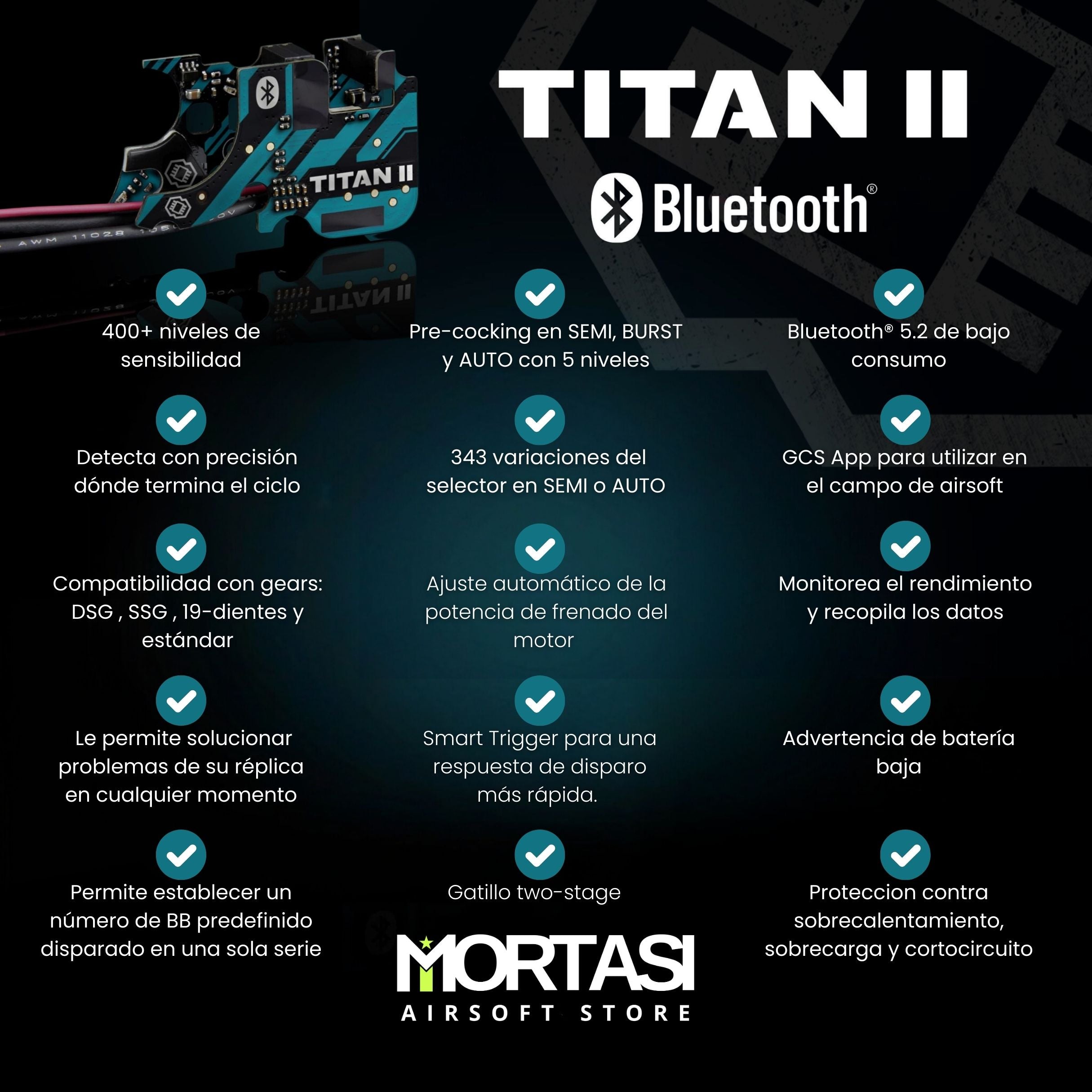 GATE PULSAR D HPA Engine PRO Version with TITAN II Bluetooth® EXPERT for Gearbox V2