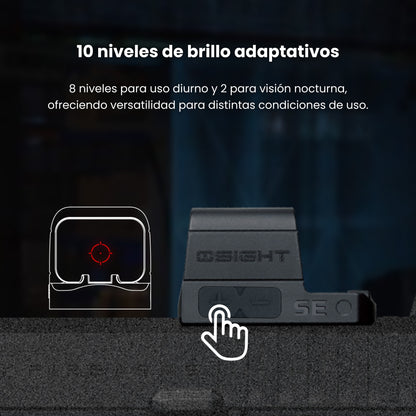 Olight Osight SE Red 2 MOA Dot & 32 MOA Circle with Replaceable Side-Loading Battery