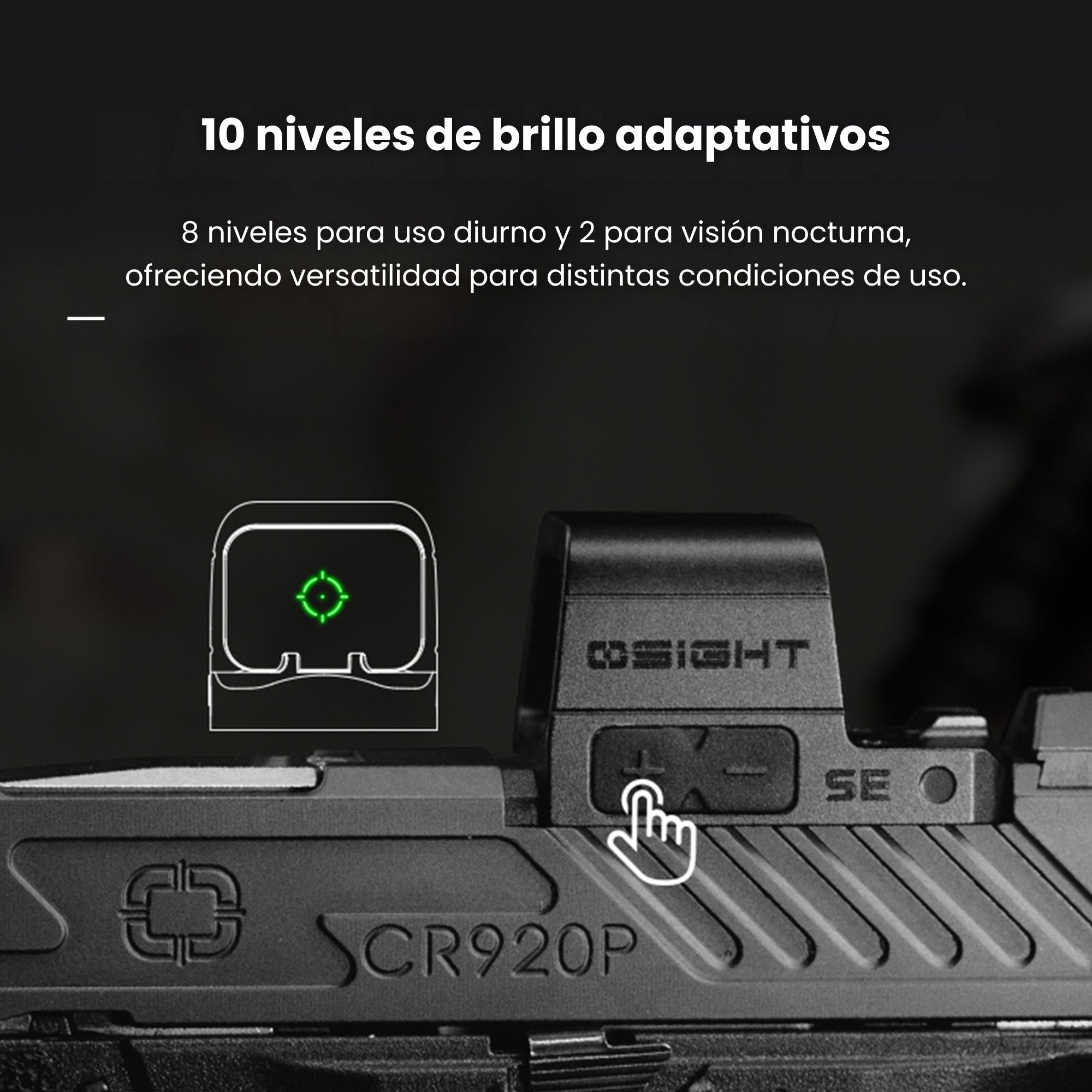 Olight Osight SE Green 2 MOA Dot & 32 MOA Circle with Replaceable Side-Loading Battery