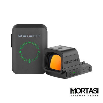 Olight Osight XR Enclosed Red Dot Sight Multi-Reticle with Ruggedized Miniature Reflex Footprint and Magnetic Charging Cover