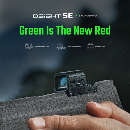 Olight Osight SE Green 6 MOA Dot with Replaceable Side-Loading Battery