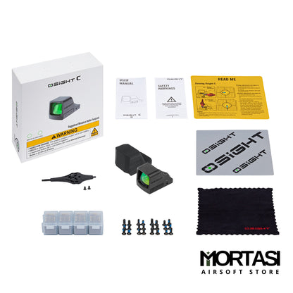 Olight Osight C Green 3 MOA Dot & 32 MOA Circle with Replaceable Side-Loading Battery