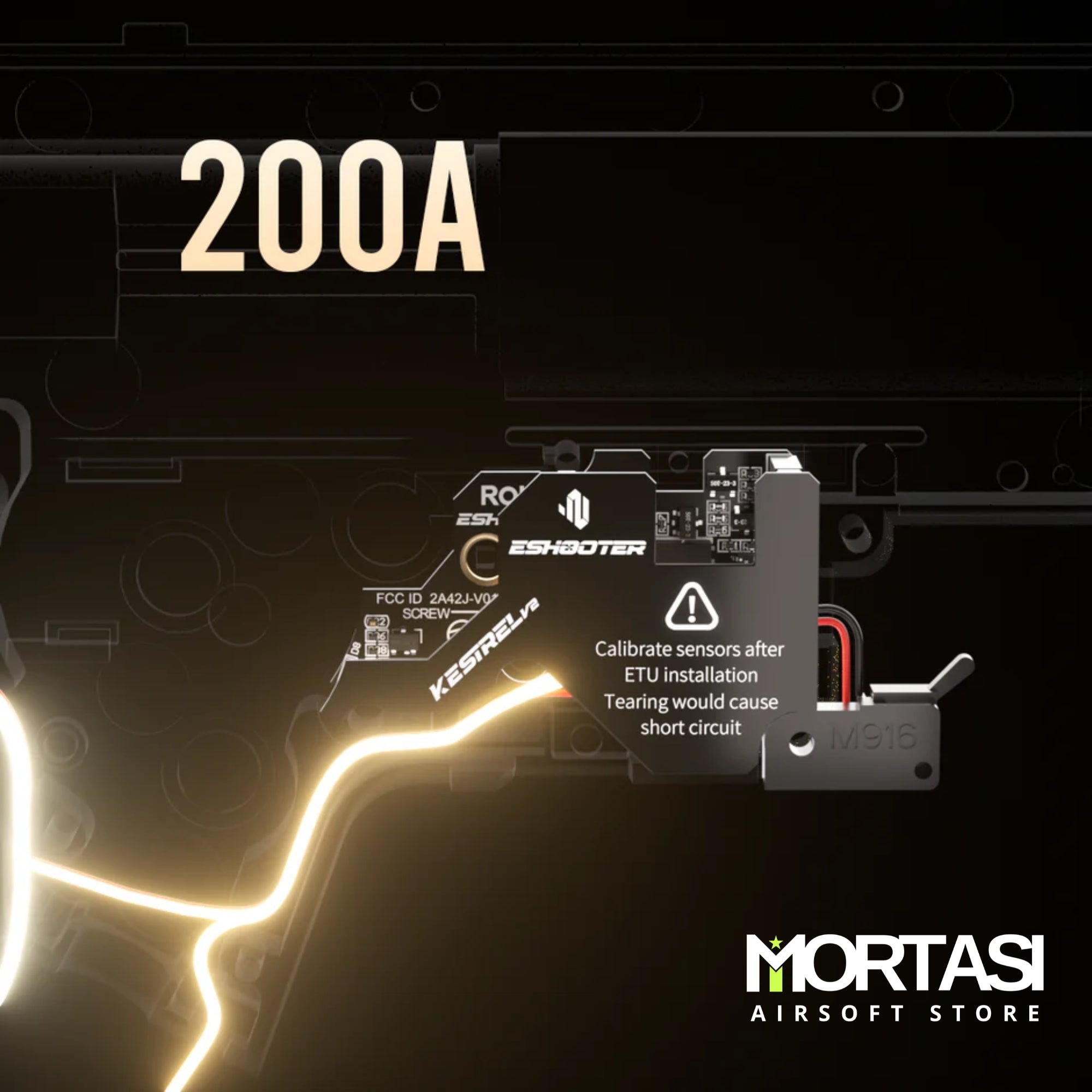 Eshooter Kestrel V2 ETU for Gearbox V2 - AEG Rear Wired