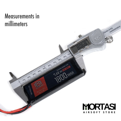 LiPo Battery V6 - 7.4 V 1800 mAh 25 C Brick